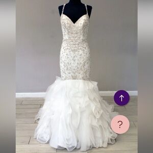 Kitty Chen Elegant White Wedding Dress